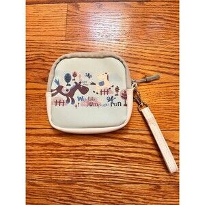 Square Flat Zip Travel Case with Wrist Strap